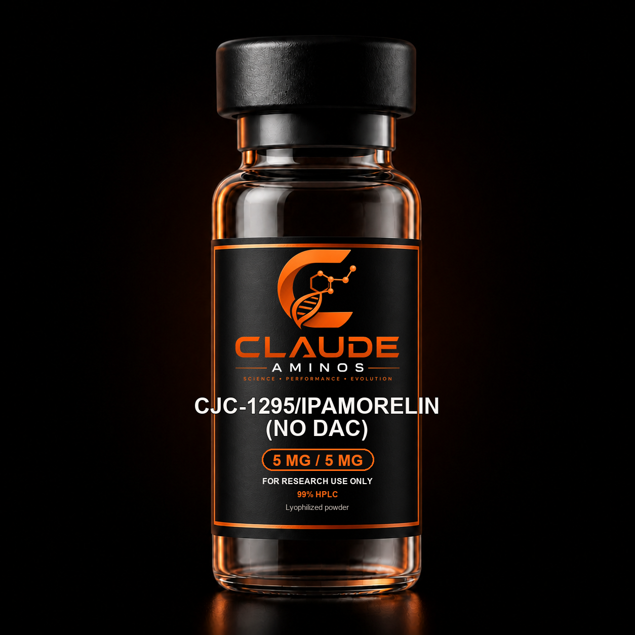 CJC-1295/Ipamorelin (no DAC) 5 mg / 5 mg research peptide vial
