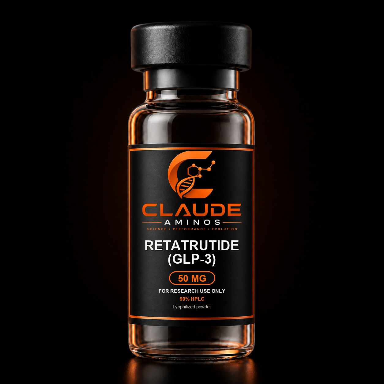 Retatrutide (GLP-3) 50 mg research peptide vial
