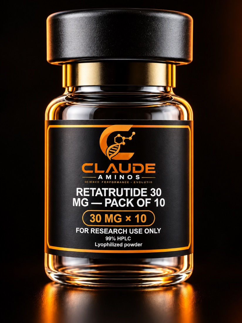 Retatrutide 30 mg — Pack of 10 30 mg × 10 research peptide vial